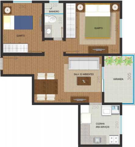 Apartamento, Recanto da Mata, Juiz de Fora-MG - Foto 13