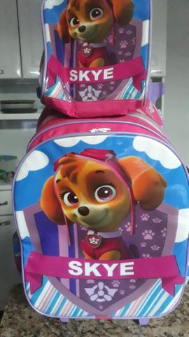 Mochila + lancheira Skye Patrulha Canina