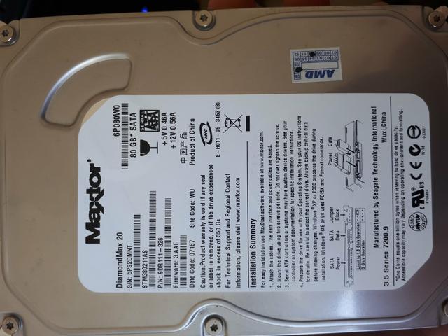 Hd sata - 80gb maxtor - Foto 2