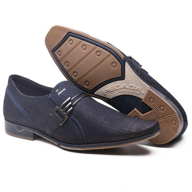 Sapato Social Cadarço Pegada Masculino - Blue