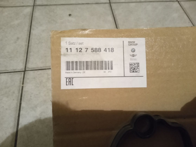 Junta tampa válvula bmw 11 12 7 588 418 - Foto 2