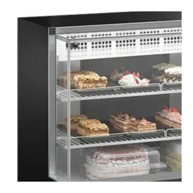 Balcão Para Tortas 1,07m Refrigerado - Dupla Ação - GPEA-110R PR - Gelopar - Foto 4
