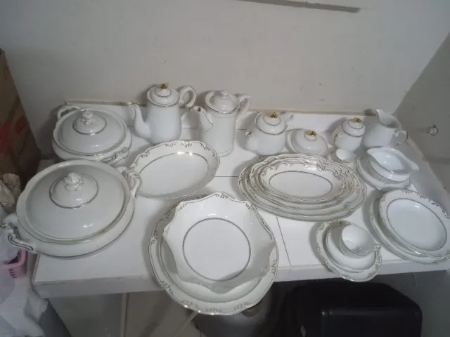 Aparelho de jantar/cafe/cha 96 peças porcelana schmidt em São