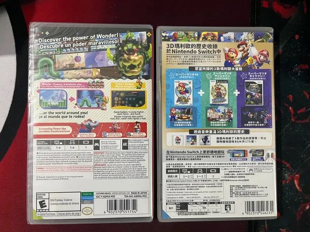 Super Mario 3D collection + Super Marios Wonder lacrados - Jogos