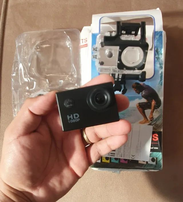 Câmera de ação 1080 + acessórios  - Foto 2