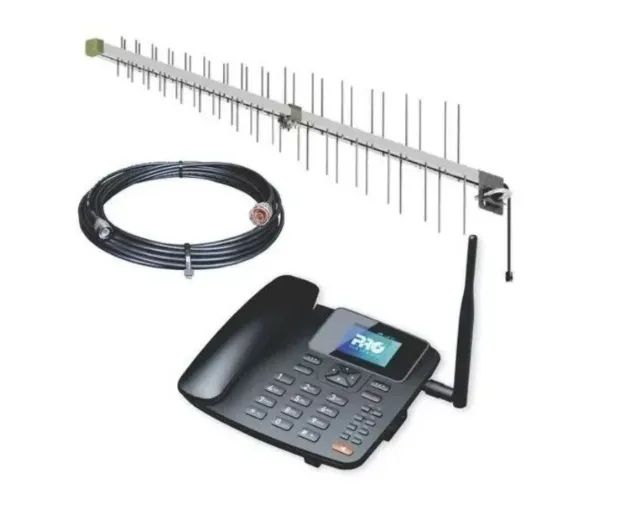 Telefone Cel Rural 4g Wifi Com Antena E C