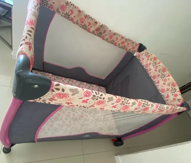 Berço Portátil Plus Baby Style Trocador Chiqueirinho Listras