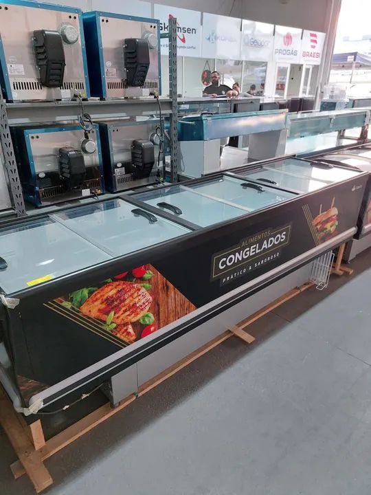 Ilha para congelados 3m Gelopar nova pronta entrega 