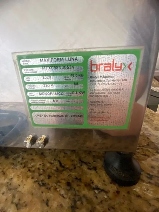 Máquina de salgados Luna Bralyx - Foto 3