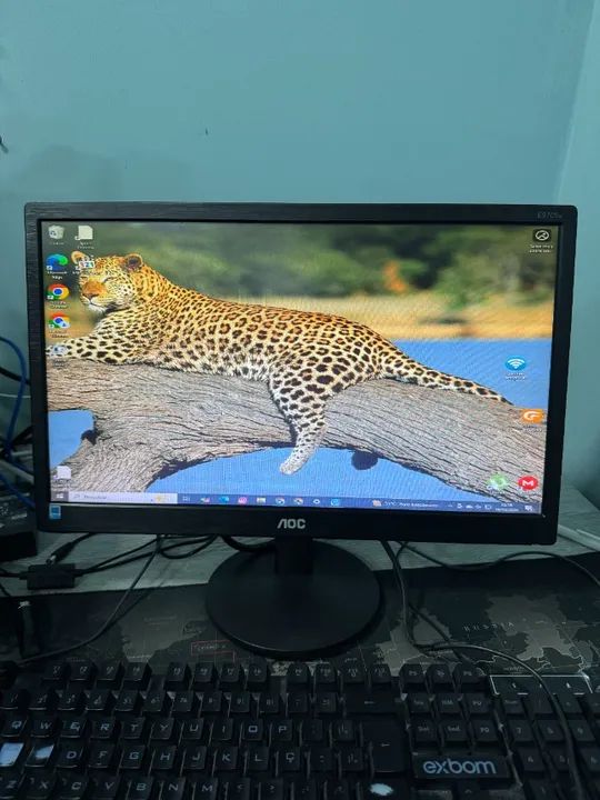 Monitor Aoc Led, 18.5 polegadas, Widescreen, Vga - E970swnl  - Foto 3