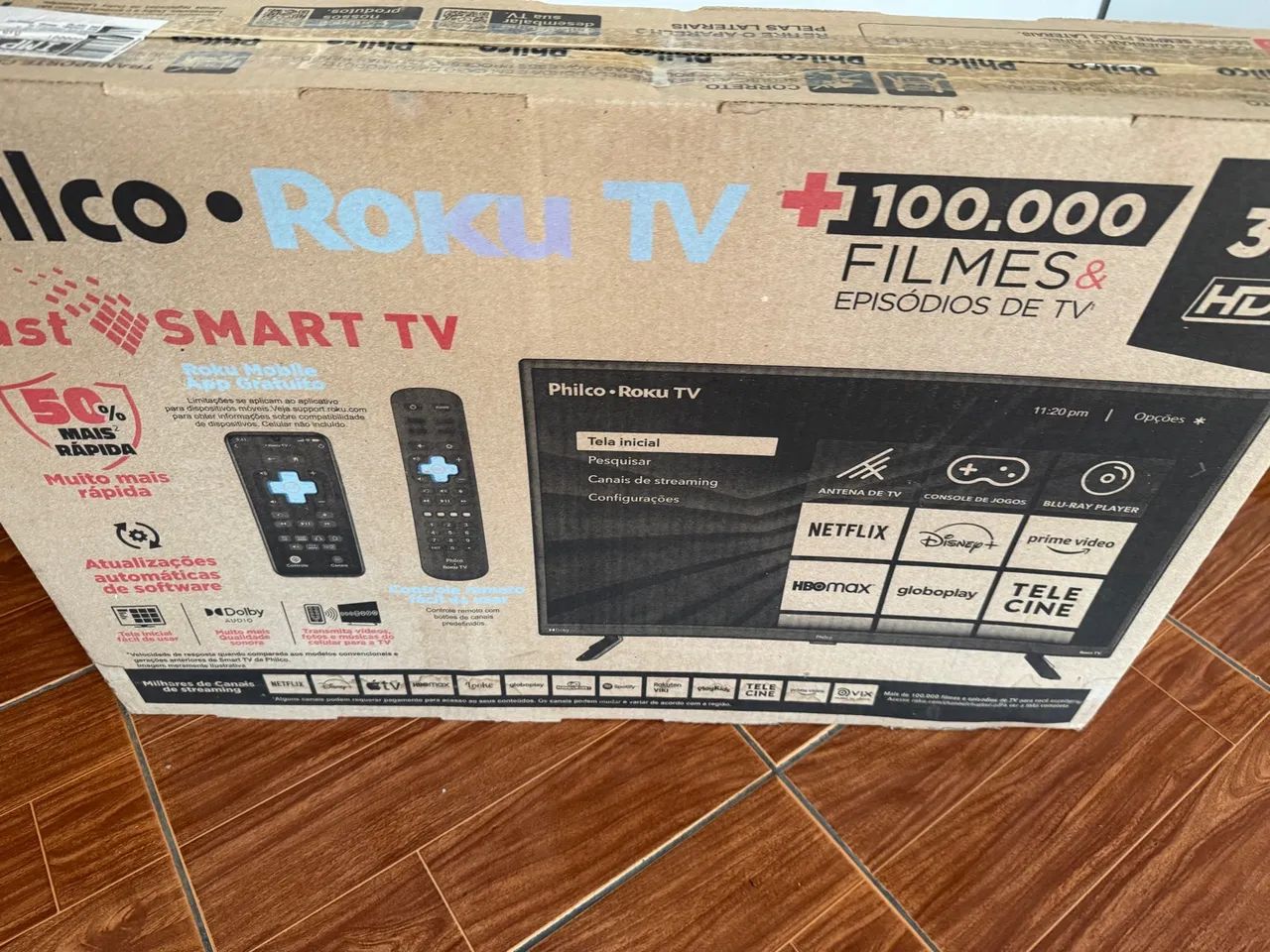 TV 32 polegadas Smart Roku - Foto 4