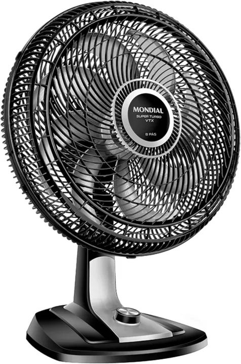 Ventilador 40cm Super Turbo 8 Pás, Mondial, Preto/Prata, 140W, 110V - VTX-40-8P - Foto 2