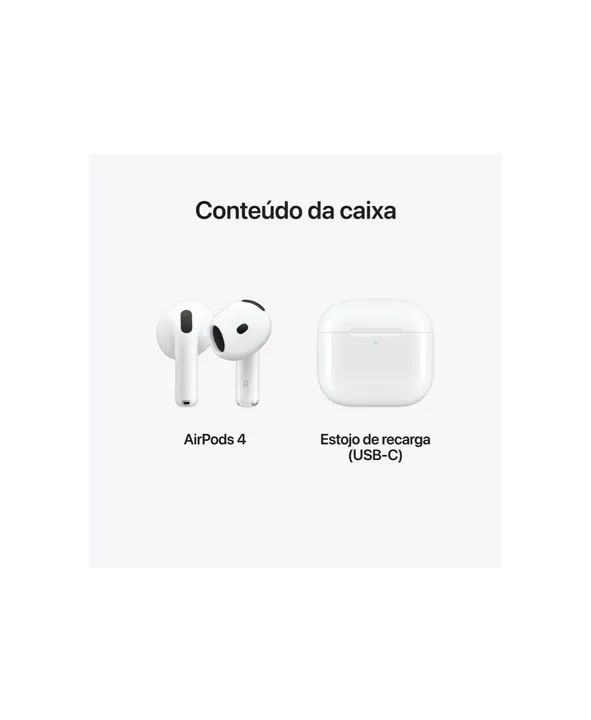 Airpods 4 USB-C com estojo de recarga (NOVO LACRADO)  - Foto 2