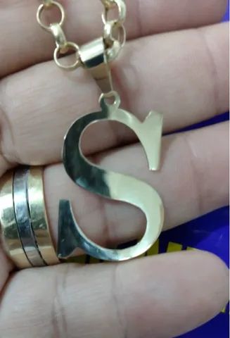 Pingente Ouro 18 Kilates 3 Gramas 30 mm Maciço 