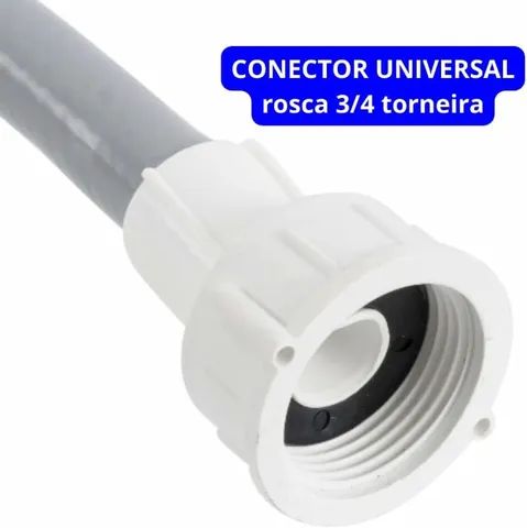 Mangueira Entrada de Água Máquina de Lavar Lavadora 1,20m - Foto 3