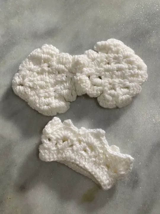 Conjunto de Acessórios para Bebê em Crochê - Foto 2