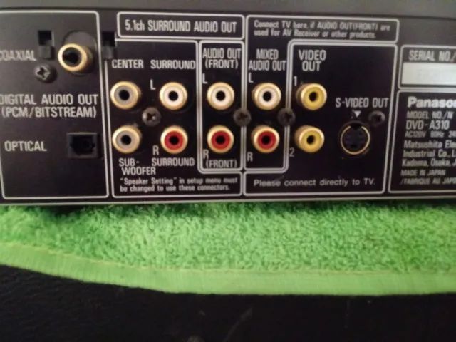 Dvd player panasonic (mod; A310) dolby digital (decodificador) 110 wolts - Foto 6