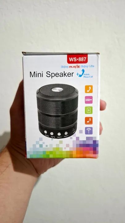 Mini Caixa de Som Bluetooth WS-887