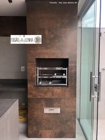 Churrasqueira Predial - Churrasqueira Quadrada Revestida de Porcelanato - Foto 5