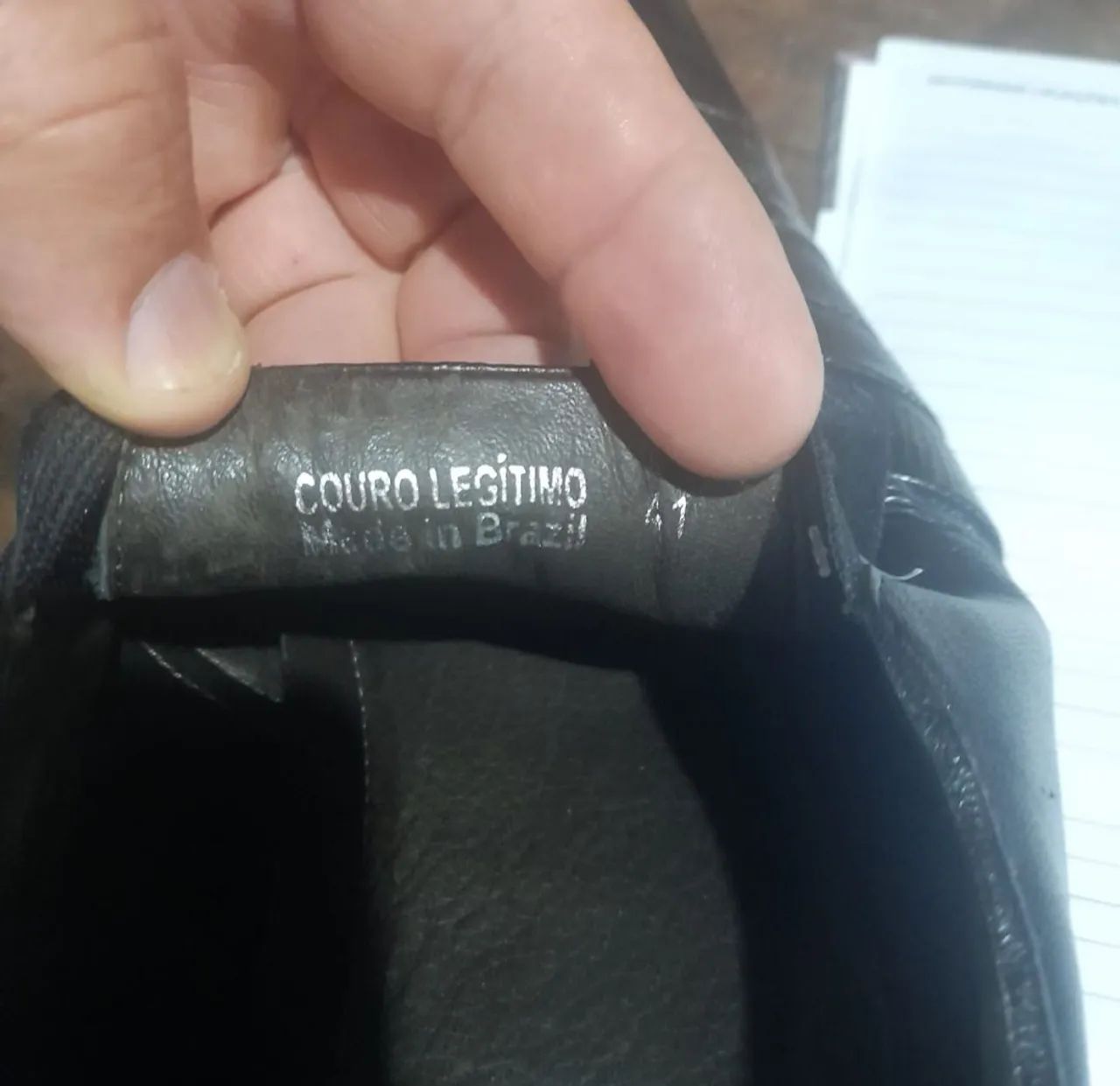 Sapato masculino couro legítimo nr 41