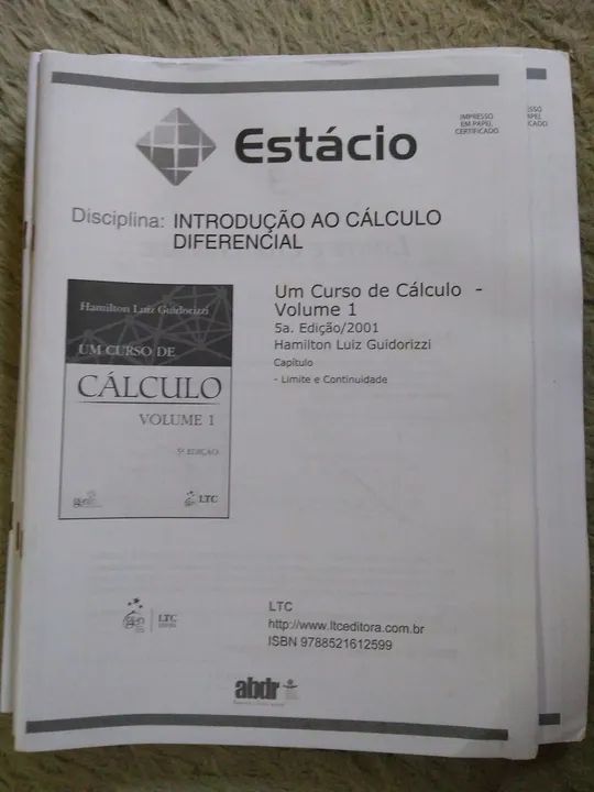 Lote de apostilas+ pasta da Estácio. - Foto 2