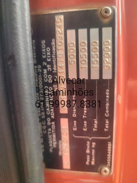 MB 1620/96 truck carroceria reduzido  - Foto 3