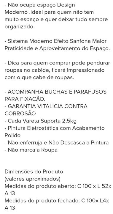 Varal de teto retrátil para roupas - prático e moderno! - Foto 3