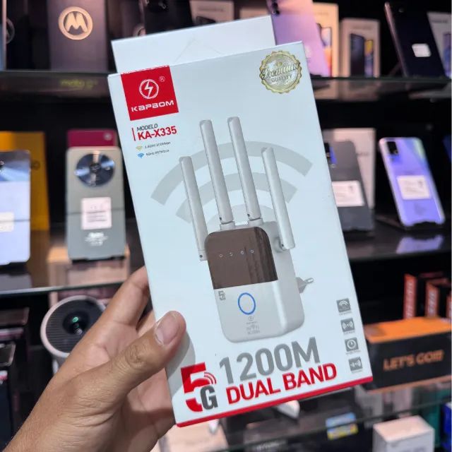 Repetidor de Sinal Wi-Fi Kapbom KA-X335 5Ghz 1200M - Alta Velocidade e Cobertura