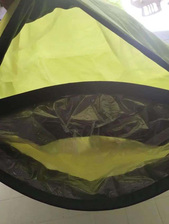 Capa em nylon pvc impermeável 2,40x 0,70cm impermeável com 2 compartimento - Foto 5