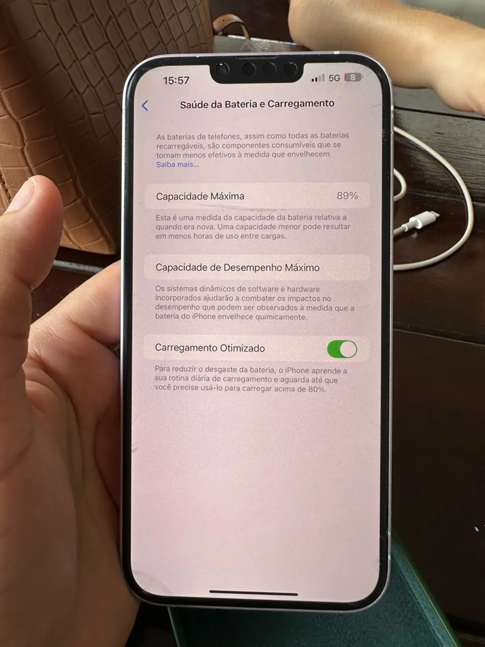 14 Plus lilás 89% 128GB