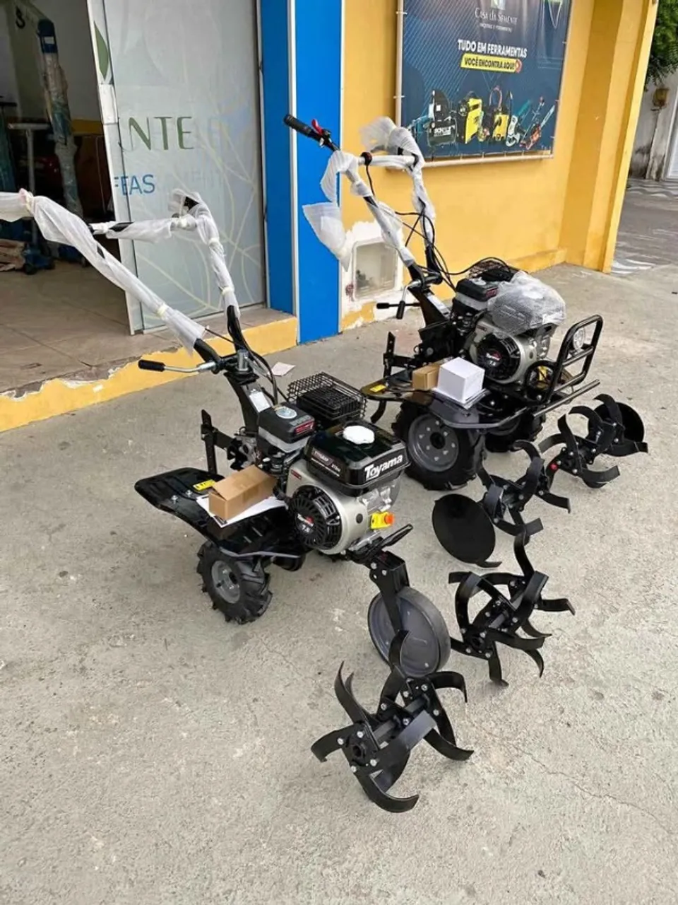 Motocultivadores a gasolina 7hp Toyama C/ Pneus e Enxadas (Novo/loja)