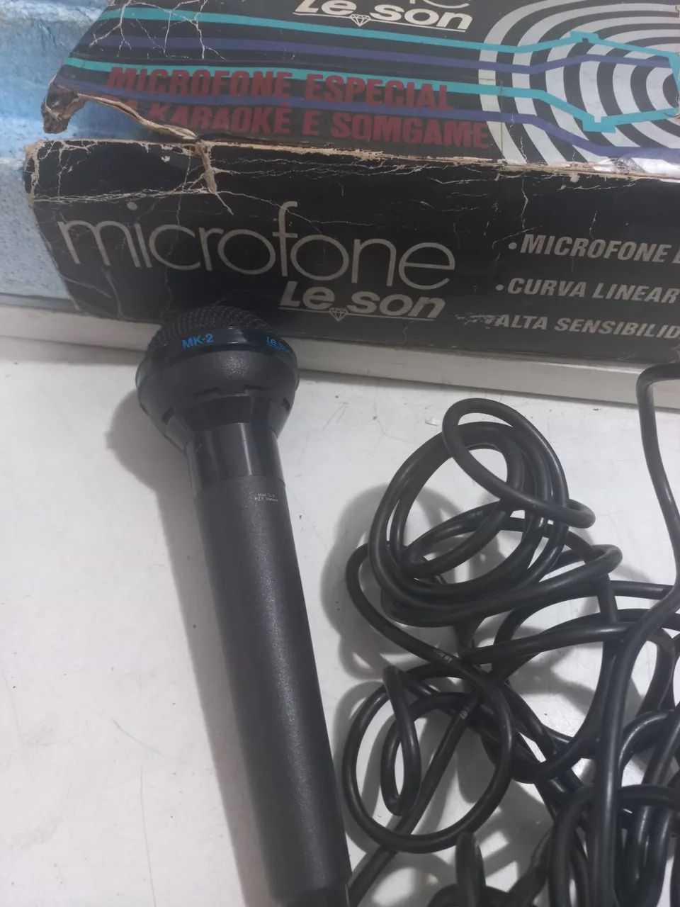 Microfone antigo Leson MK-2 para Karaokê  - Foto 3