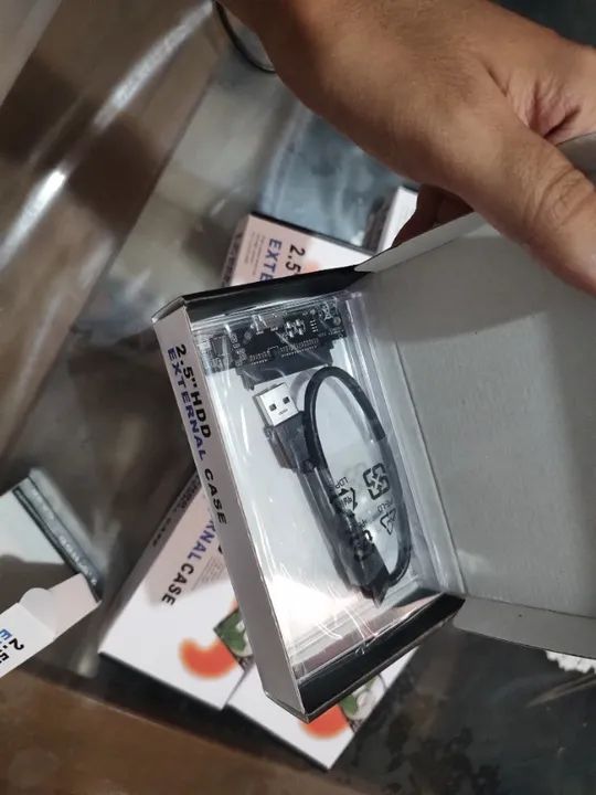 case externo para hd incolor com cabo na caixa novo - Foto 3