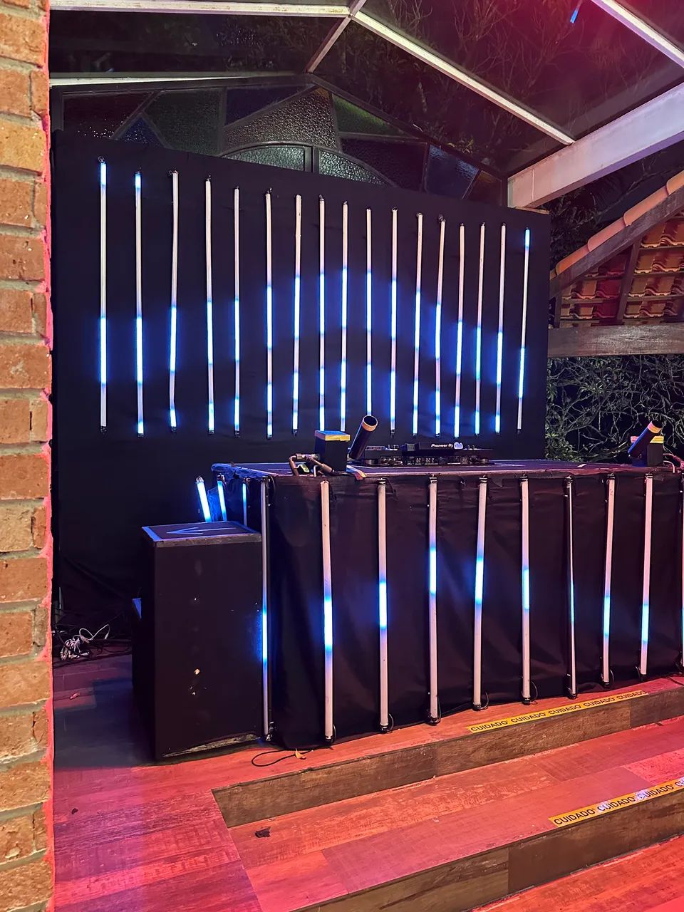 Fundo Tubo Led Mapeado para djs e eventos. - Foto 3