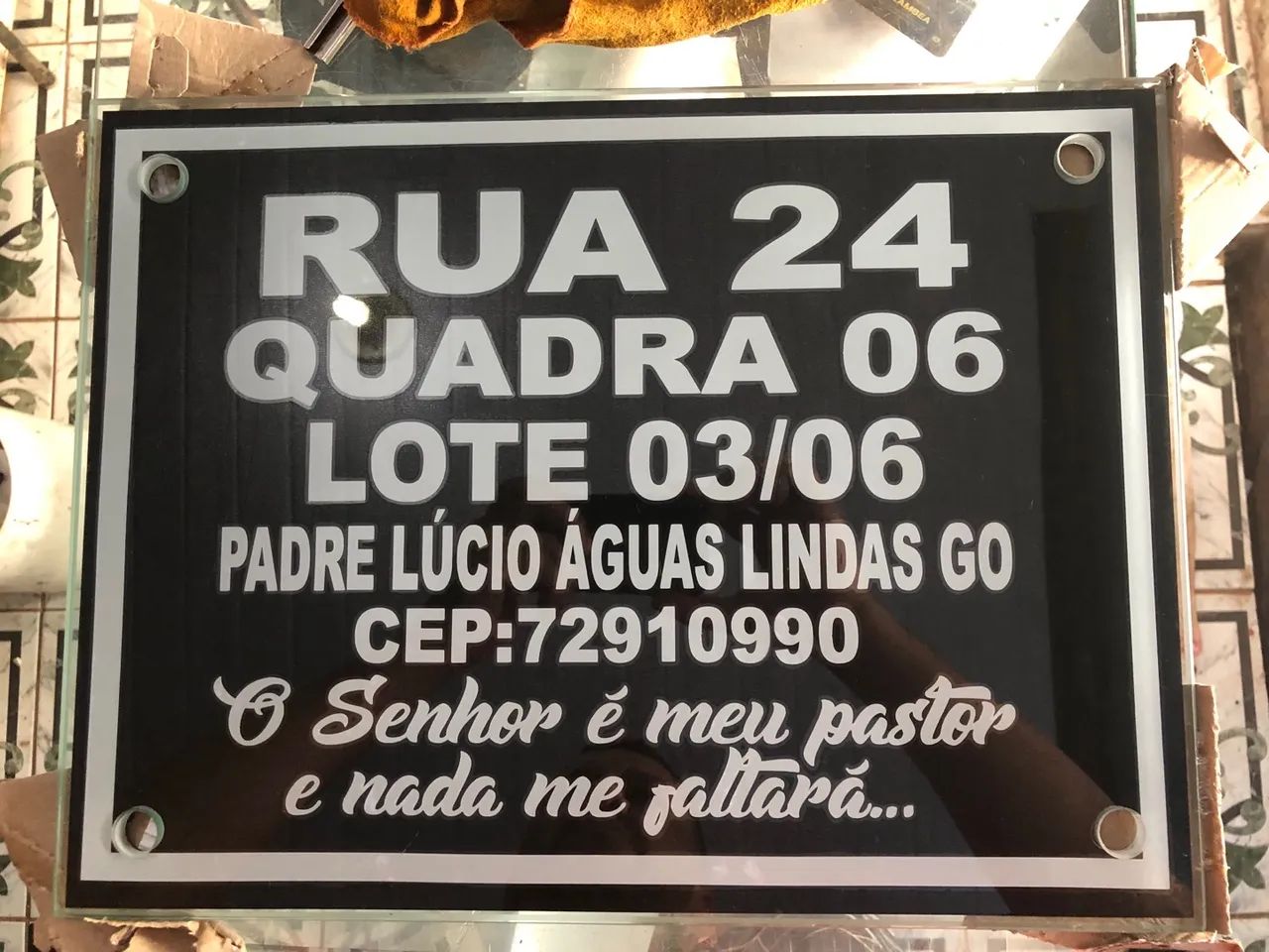 Placa de endereço entrega grátis águas lindas - Foto 3