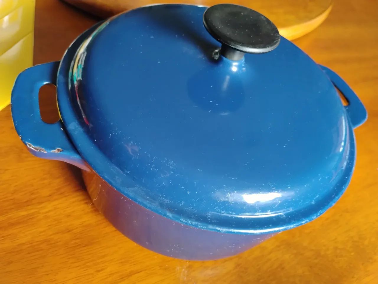 Panela de Ferro Fundido Azul abaixo do preço para vender logo 3/5 - Foto 2