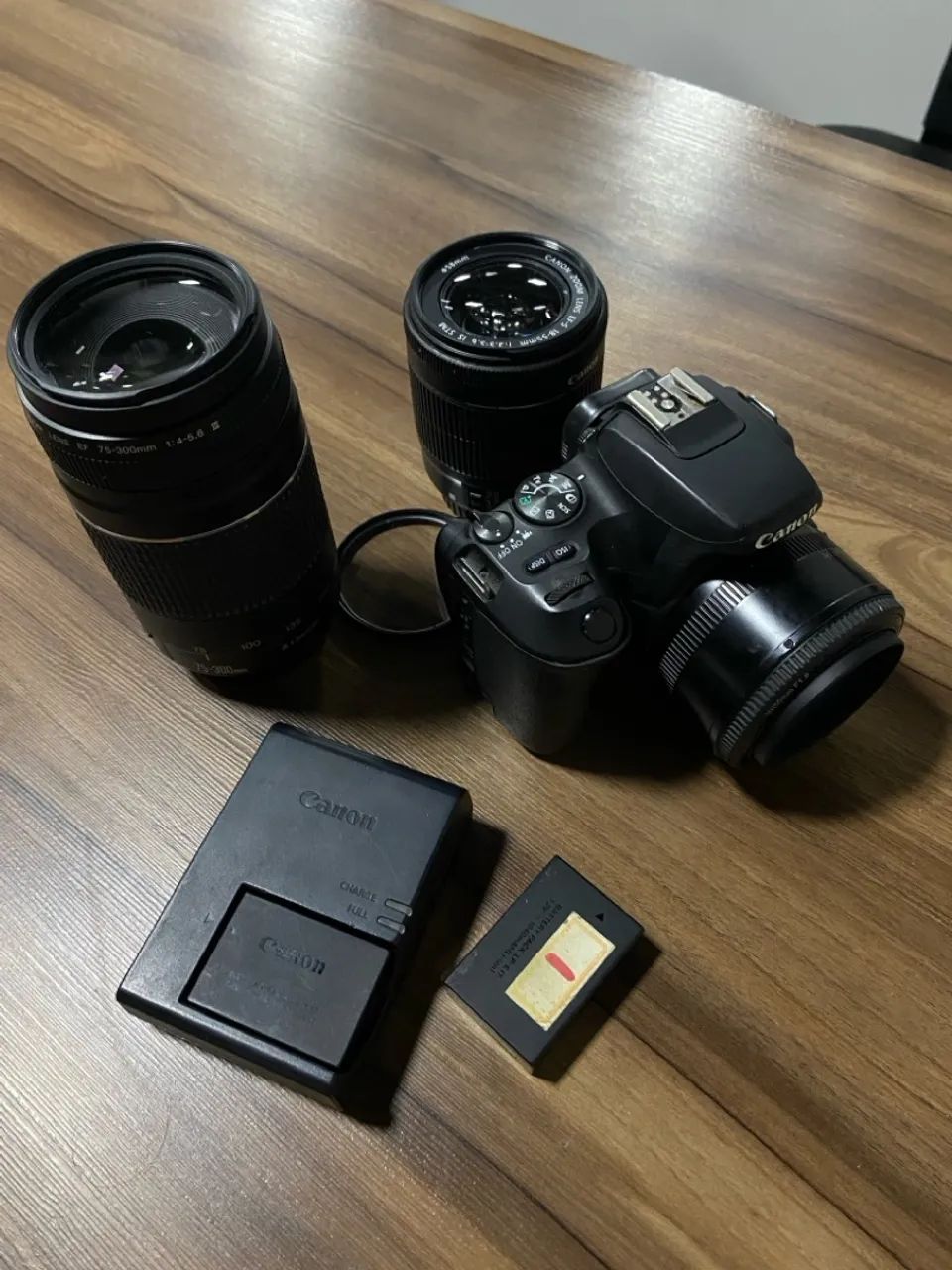 Cânon SL2 kit  + 75-300mm