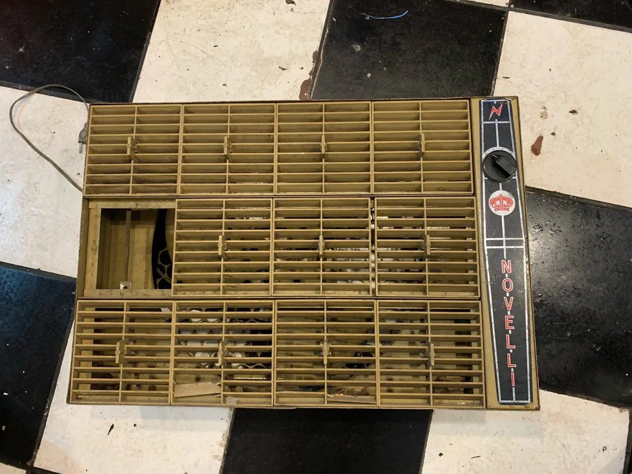 Ventilador novelli antigo raro relíquia ferro