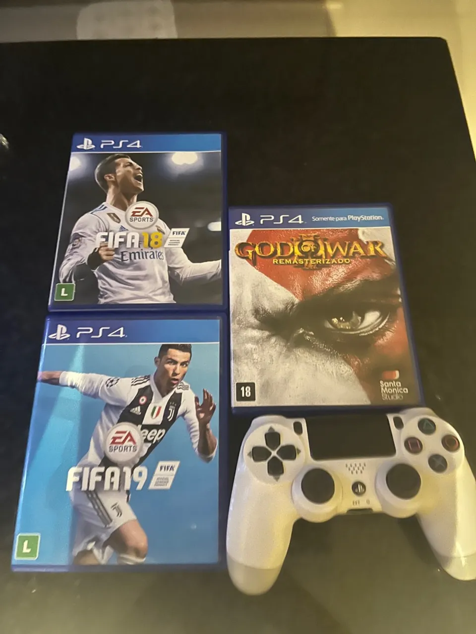 Controle e jogos - ps4