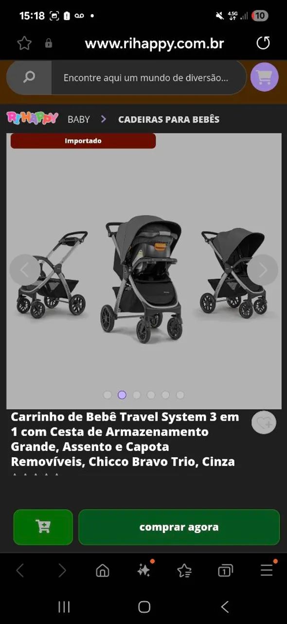 Carrinho Chicco Bravo - Foto 2