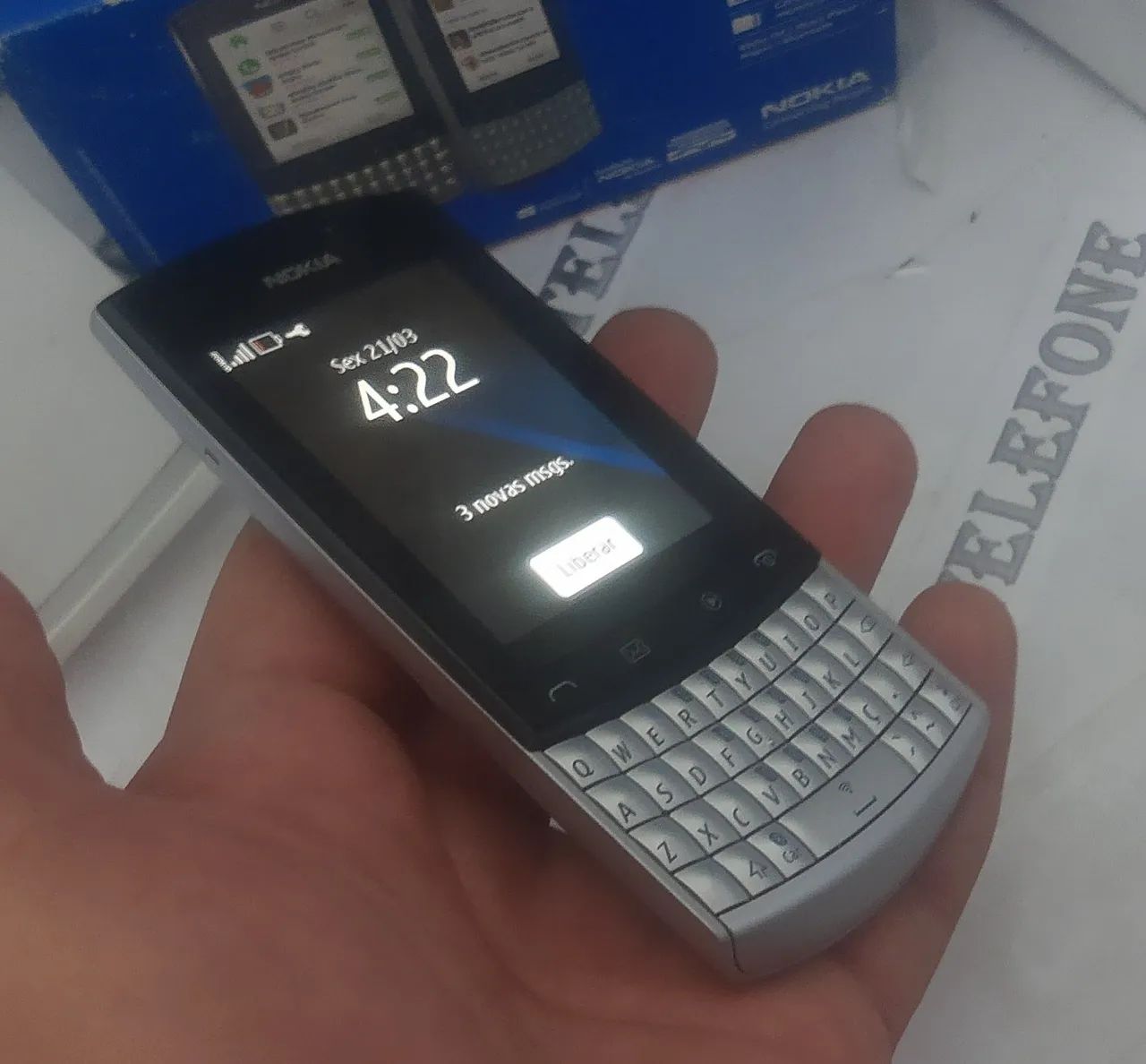 Nokia asha 303 TOUCH + TECLADO celular antigo RELIQUIA  - Foto 2