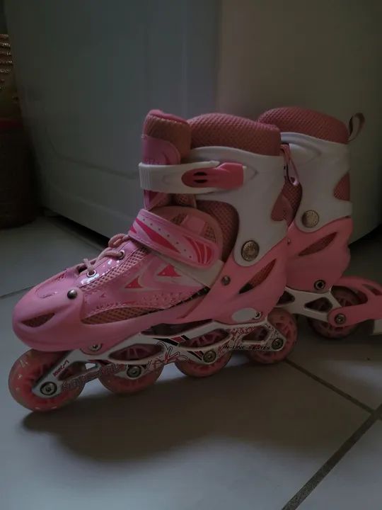 Patins Feminino Rosa - Foto 2