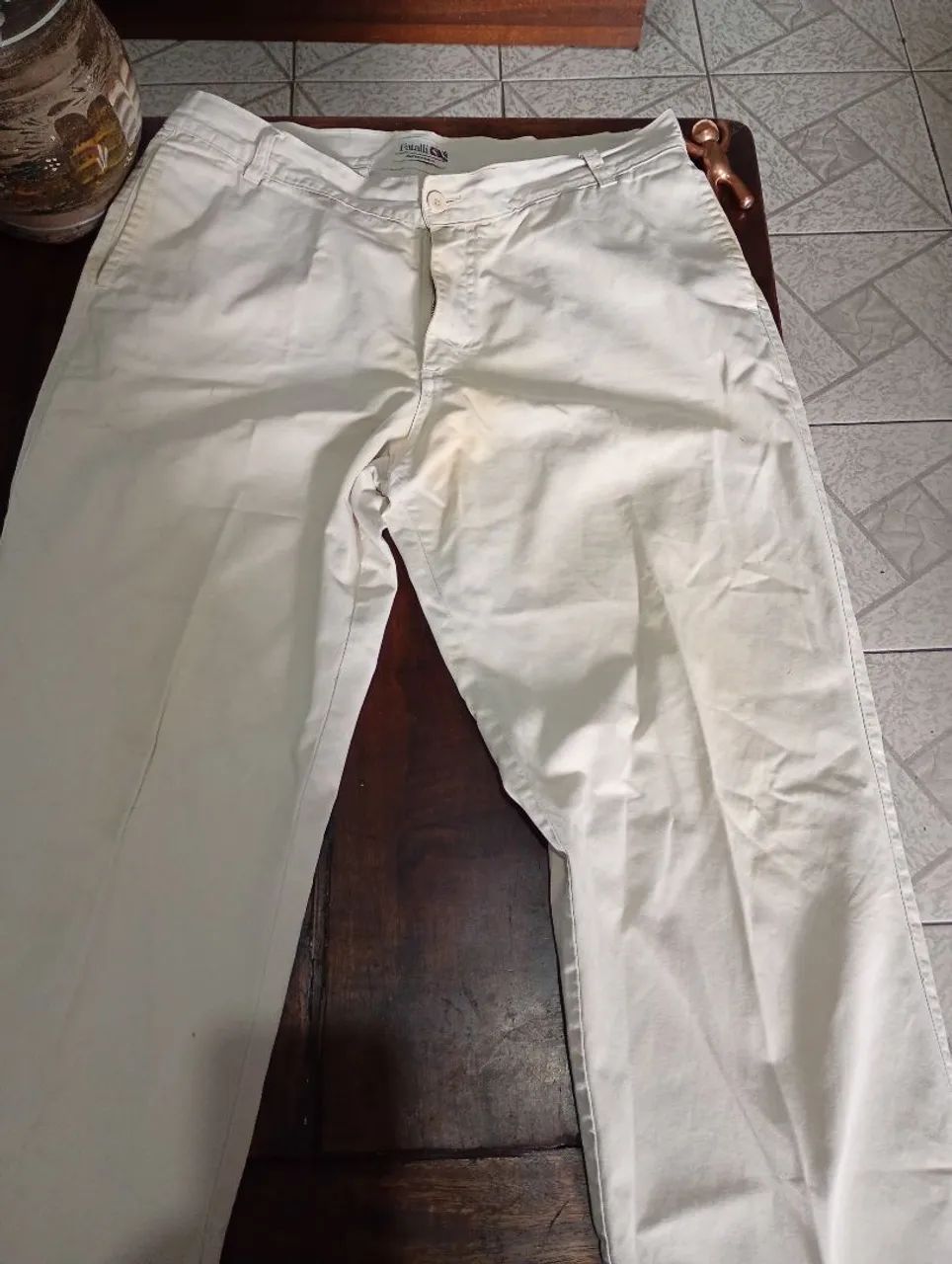 Calça FATALLI.   46.  Bege 