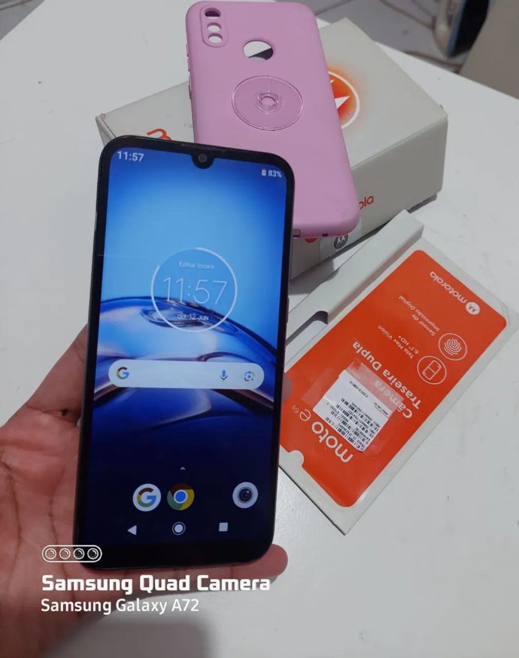 Motorola moto e6s biometria digital muito tope