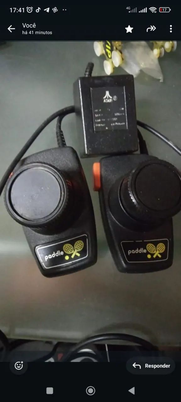 Atari 2600 Console de madeira Vídeo Game Clássico - Foto 3