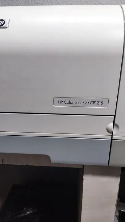 Impressora HP laser colorida cp1215 suprimentos novos 110volts com garantia ?  - Foto 3