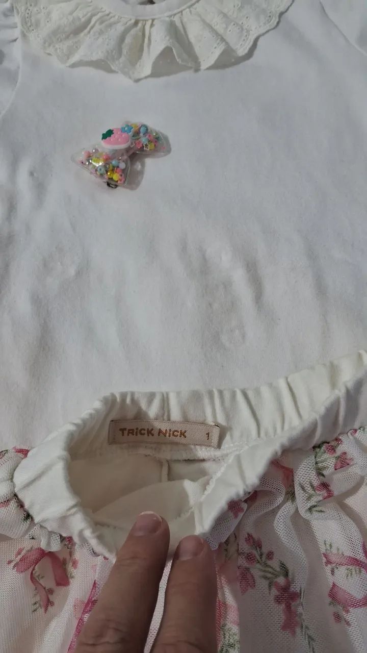 Conjunto Blusa e Saia Infantil - Foto 3
