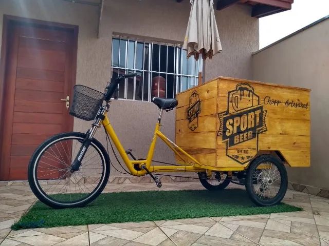 Triciclo para Food Bike, doces, bebidas, etc