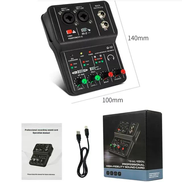 (Produto Novo) Interface de Áudio Teyun Q12 (Com Garantia) - Foto 5