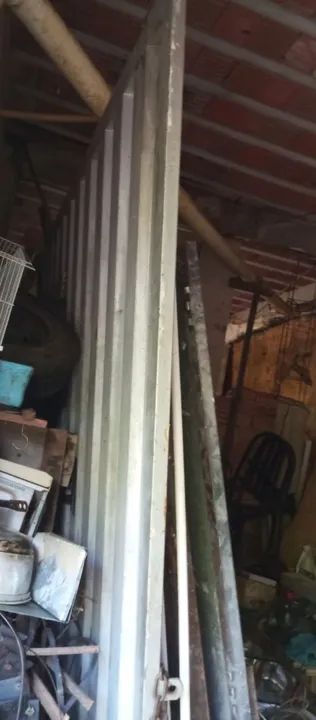 Porta de aço galvanizada para segurança residencial